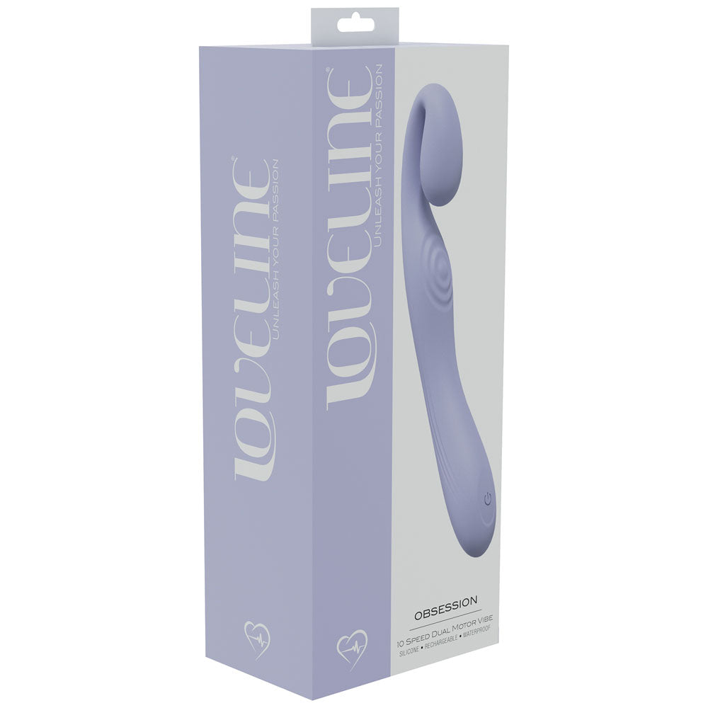 Loveline Obsession Lavender Lavender 18.4 Cm Usb Rechargeable Vibrator