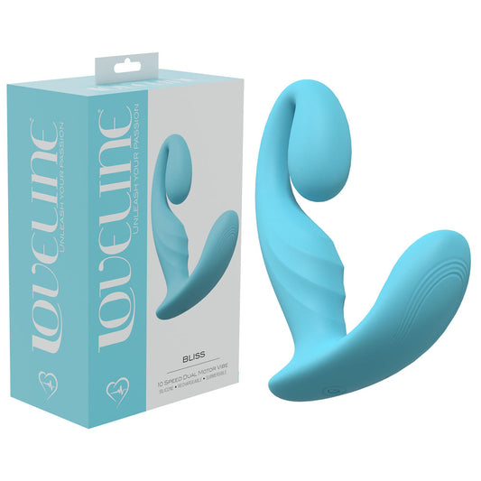 Loveline Bliss Blue Blue 11.5 Cm Usb Rechargeable Vibrator