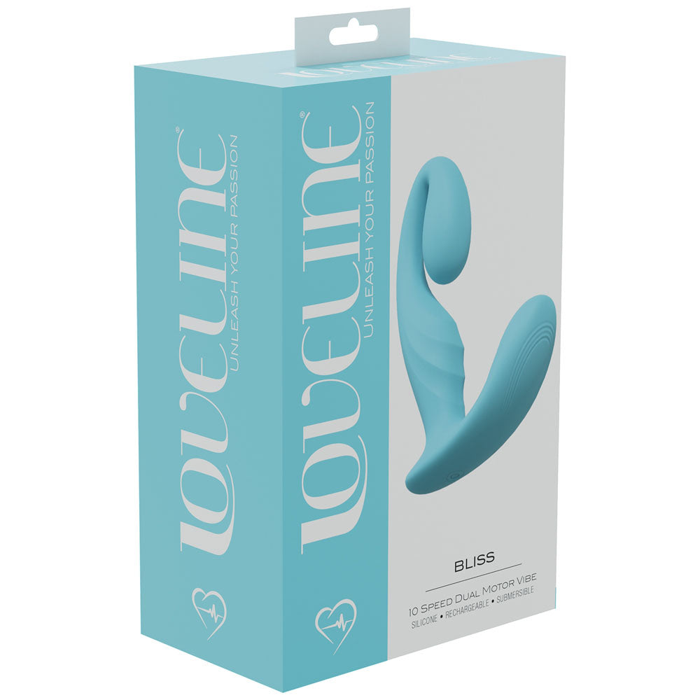 Loveline Bliss Blue Blue 11.5 Cm Usb Rechargeable Vibrator