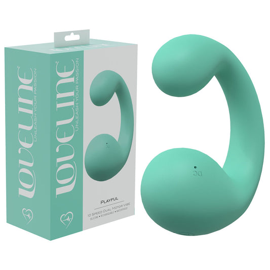 Loveline Playful Green Green 8.5 Cm Dual Vibrator