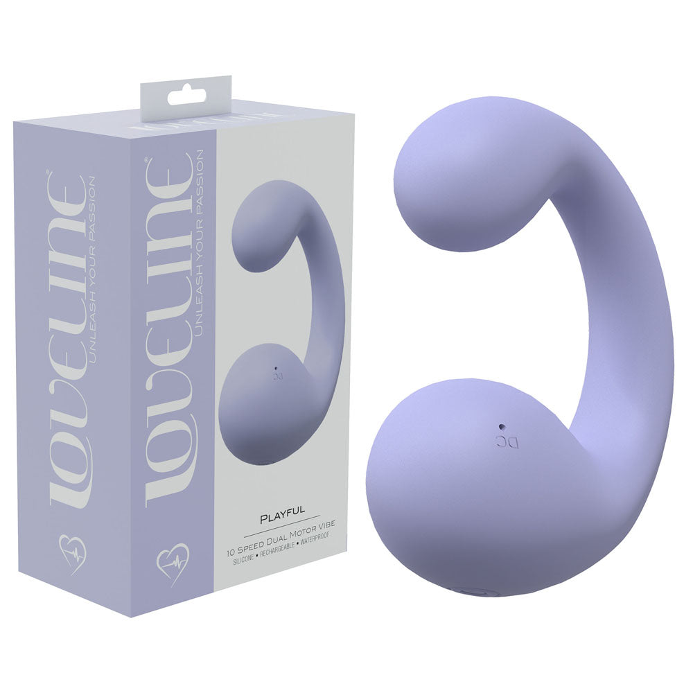 Loveline Playful Lavender Lavender 8.5 Cm Dual Vibrator