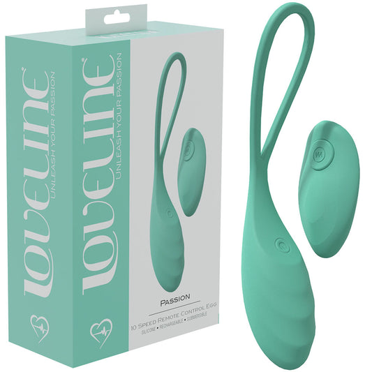 Loveline Passion Green Green Usb Rechargeable Vibrating Egg With Wireless Remote