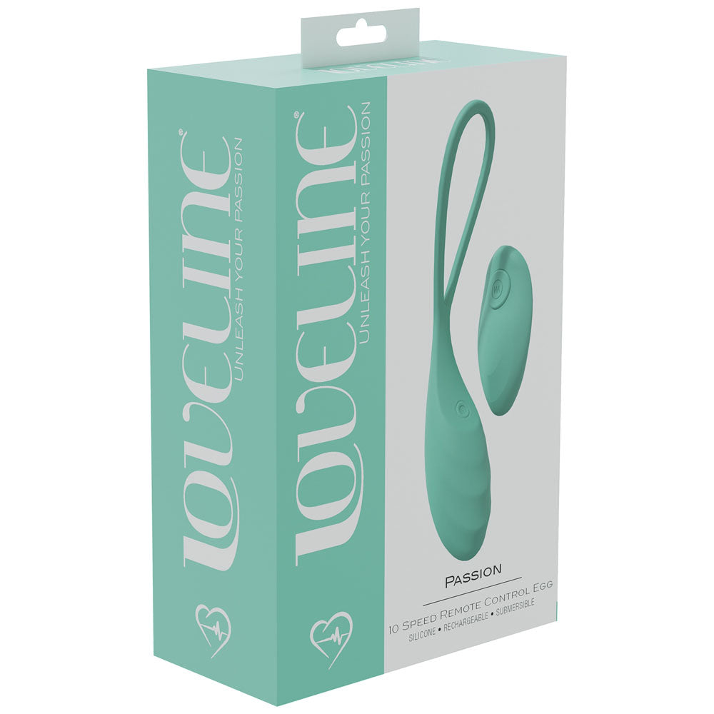 Loveline Passion Green Green Usb Rechargeable Vibrating Egg With Wireless Remote