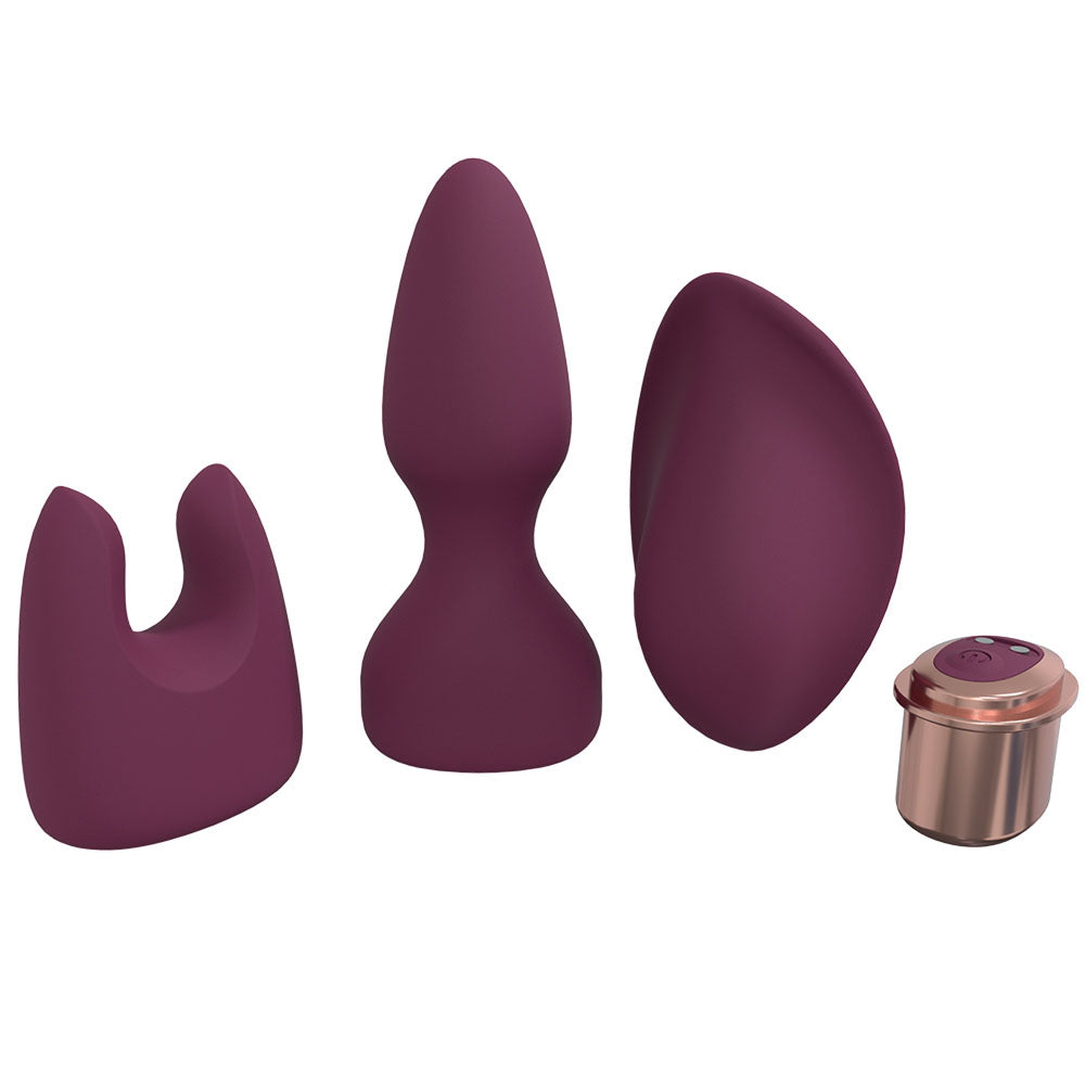 Loveline Ultimate Kit Burgundy Burgundy Usb Rechargeable Kit 3 Piece Set