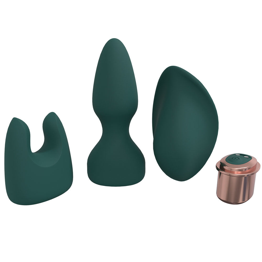 Loveline Ultimate Kit Green Green Usb Rechargeable Kit 3 Piece Set