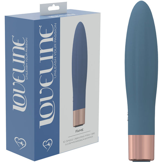 Loveline Fame Blue Blue 14.4 Cm Usb Rechargeable Vibrator