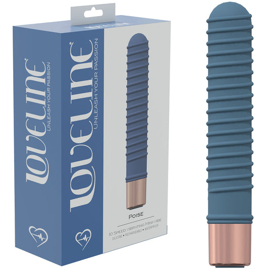 Loveline Poise Blue Blue 14.5 Cm Usb Rechargeable Vibrator