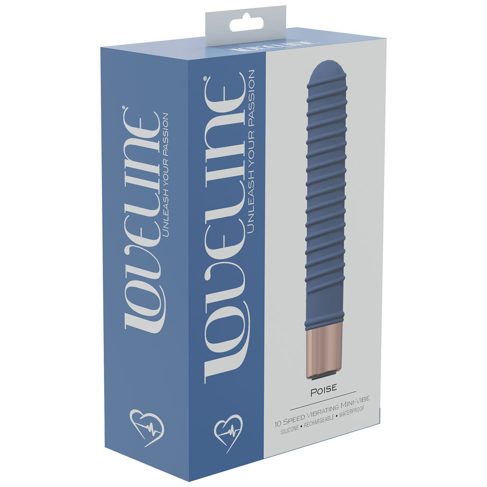 Loveline Poise Blue Blue 14.5 Cm Usb Rechargeable Vibrator