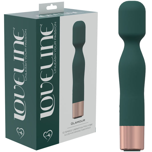 Loveline Glamour Green Green 14.4 Cm Usb Rechargeable Massage Wand