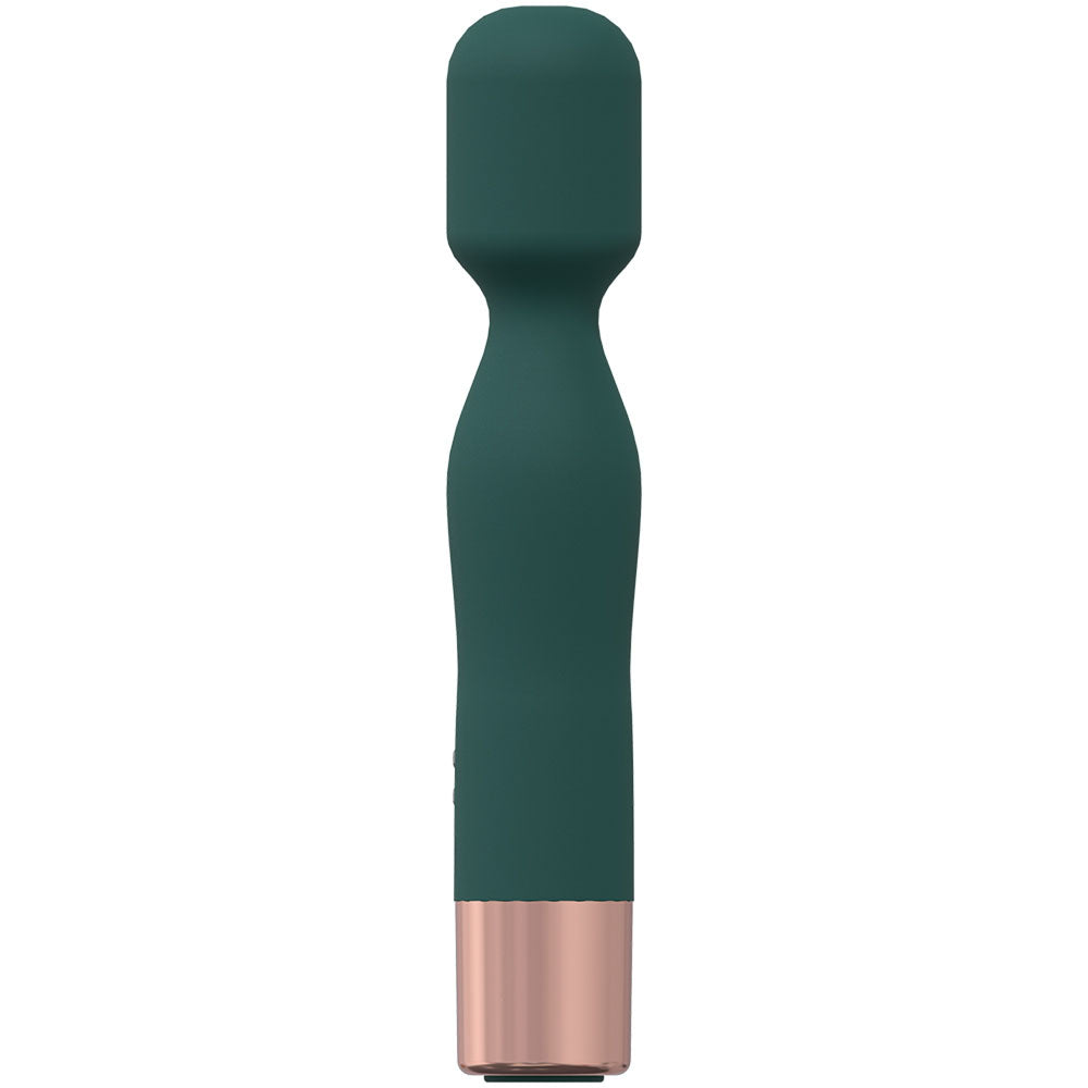 Loveline Glamour Green Green 14.4 Cm Usb Rechargeable Massage Wand