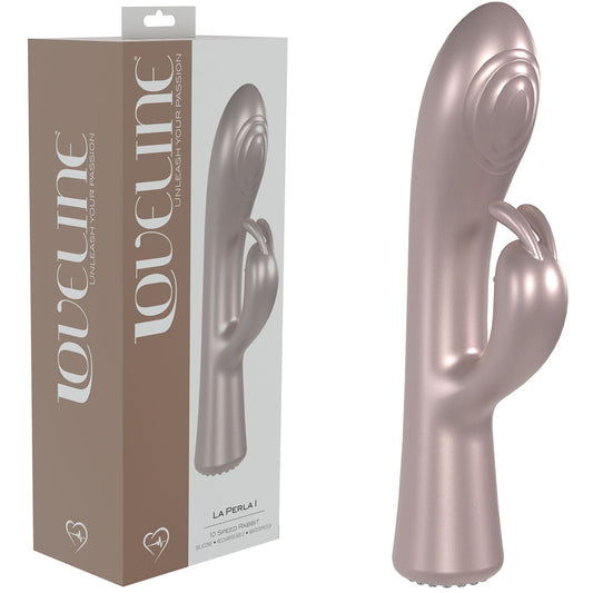 Loveline La Perla I Pink Pearlescent Pink 19.2 Cm Usb Rechargeable Rabbit Vibrator