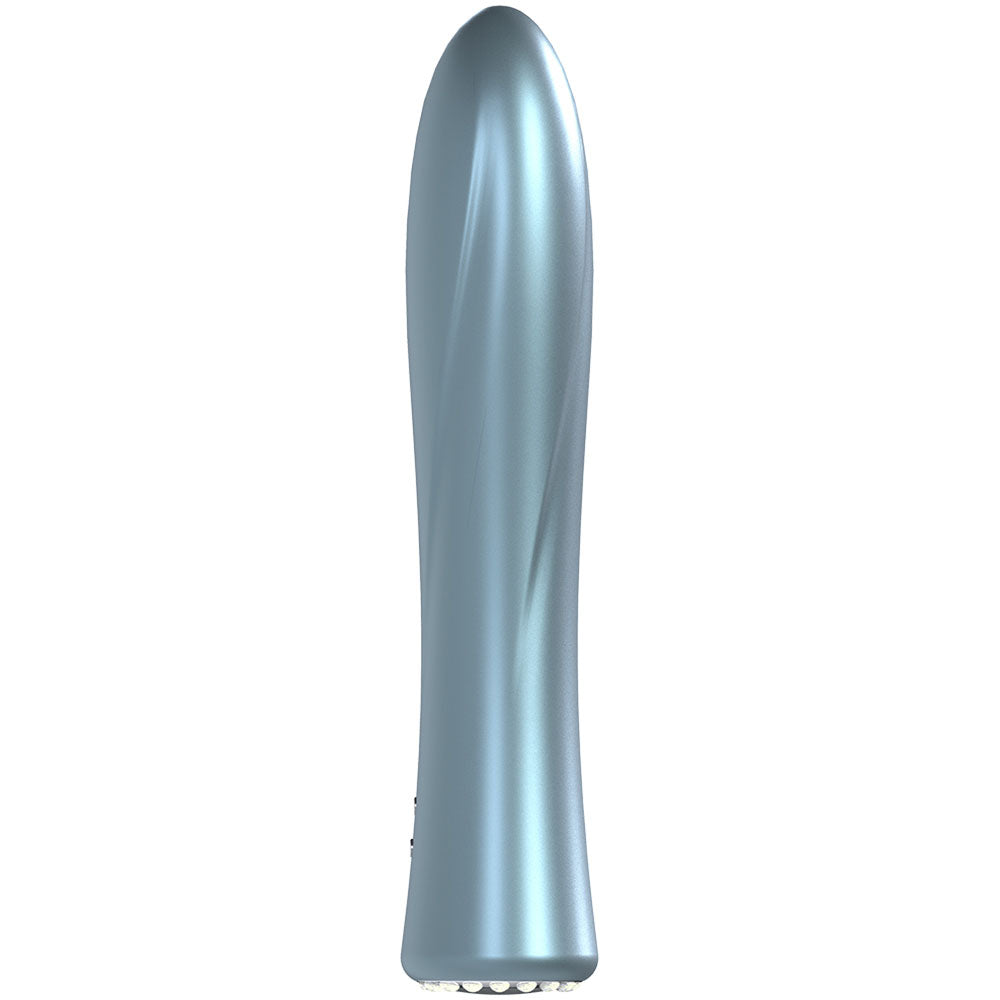 Loveline La Perla Ii Blue Pearlescent Blue 19.2 Cm Usb Rechargeable Vibrator