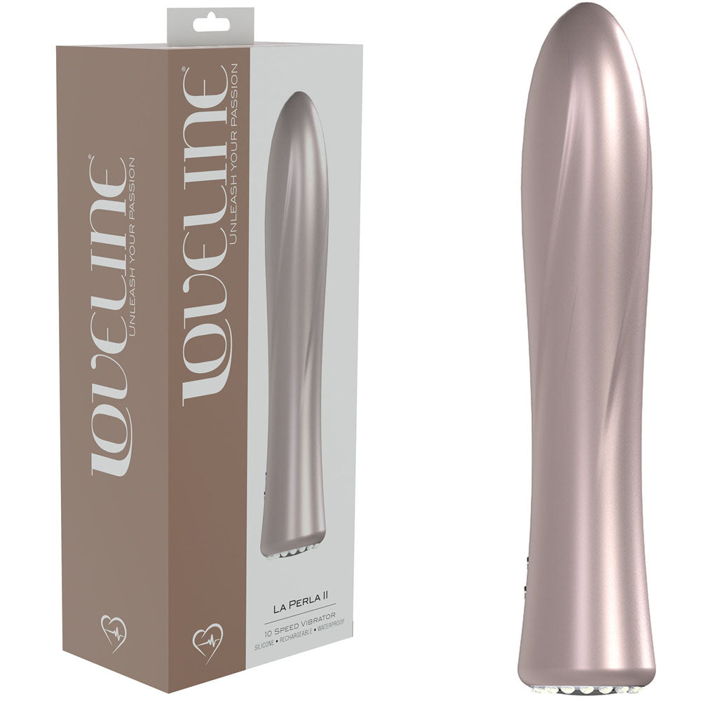 Loveline La Perla Ii Pink Pearlescent Pink 19.2 Cm Usb Rechargeable Vibrator