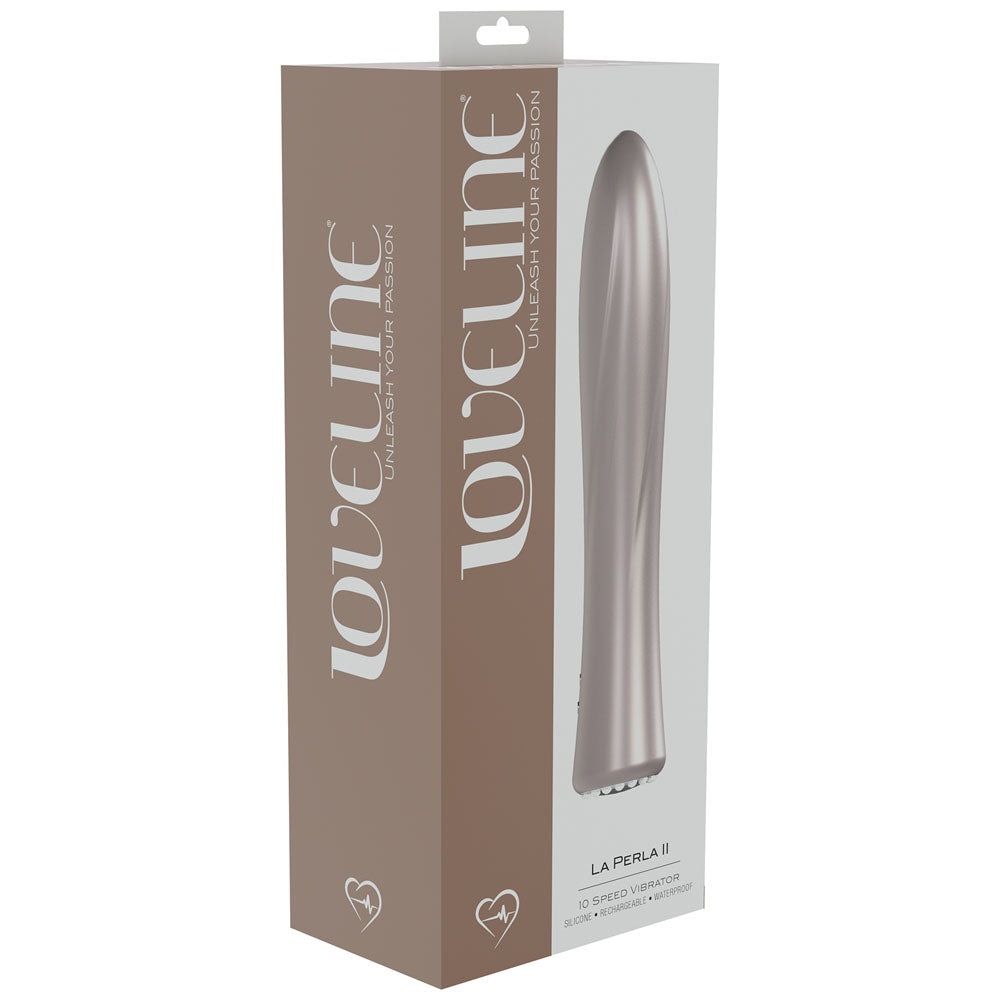 Loveline La Perla Ii Pink Pearlescent Pink 19.2 Cm Usb Rechargeable Vibrator