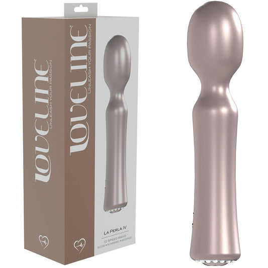 Loveline La Perla Iv Pink Pearlescent Pink 19.2 Cm Usb Rechargeable Massage Wand