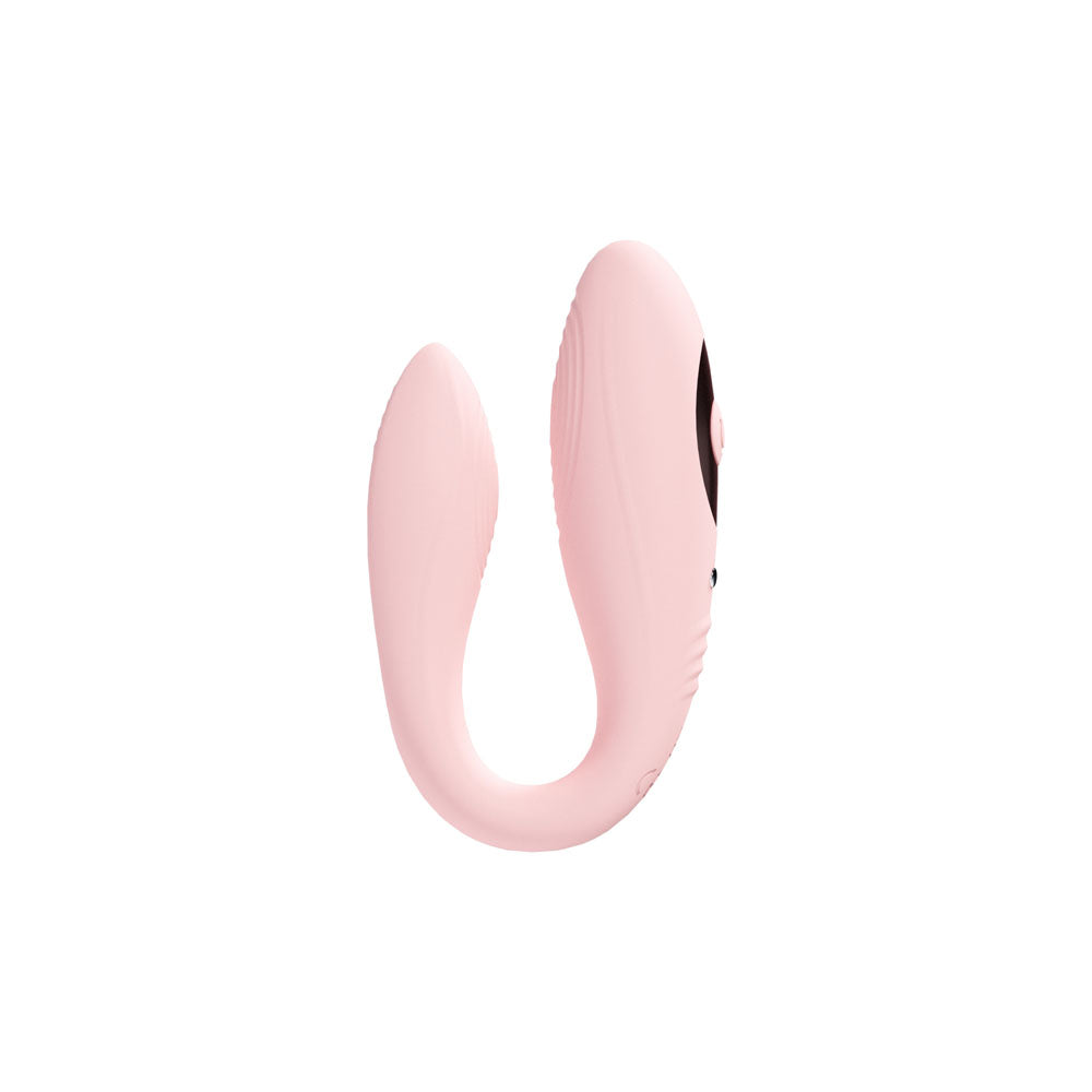 Loveline Charme Dual Motor Vibe Pink Usb Rechargeable Dual Motor Vibrator With Wireless Remote