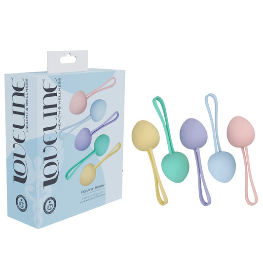 Loveline Pelvi Fit Berry Coloured Kegel Kit Set Of 5 Sizes