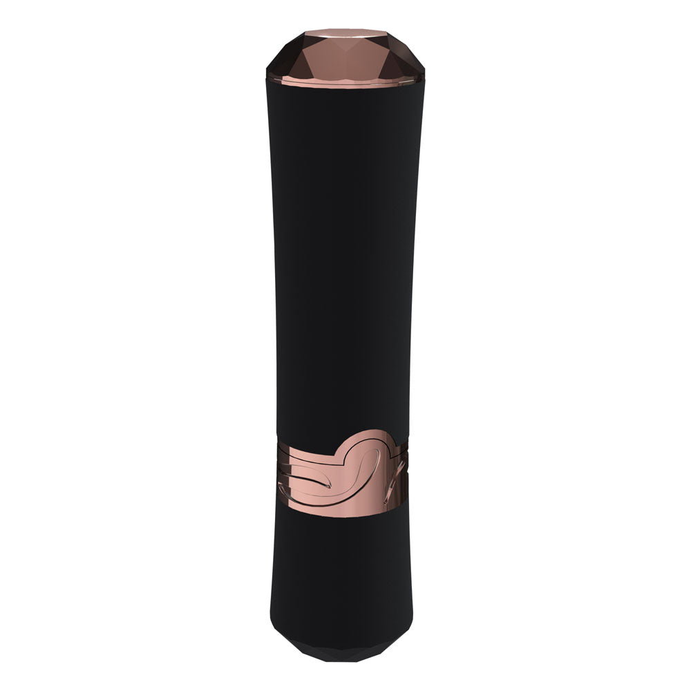 Loveline Dahlia Black Black/Red 12.5 Cm Usb Rechargeable Lipstick Vibrator