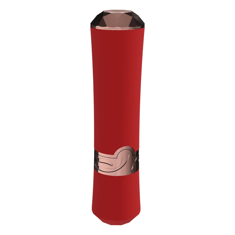 Loveline Dahlia Red Red 12.5 Cm Usb Rechargeable Lipstick Vibrator