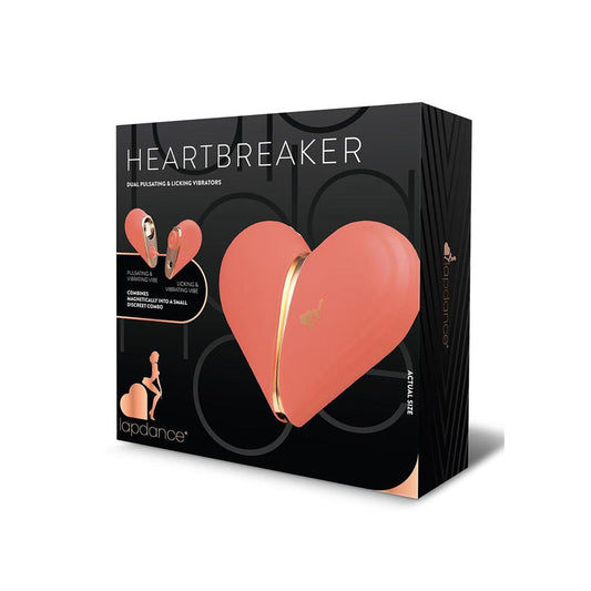 Lapdance Heartbreaker Pink Usb Rechargeable Pulsating & Licking Stimulators