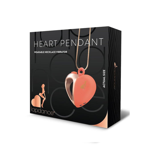 Lapdance Heart Pendant Wearable Necklace Vibrator Pink/Rose Gold Usb Rechargeable Necklace Vibrator