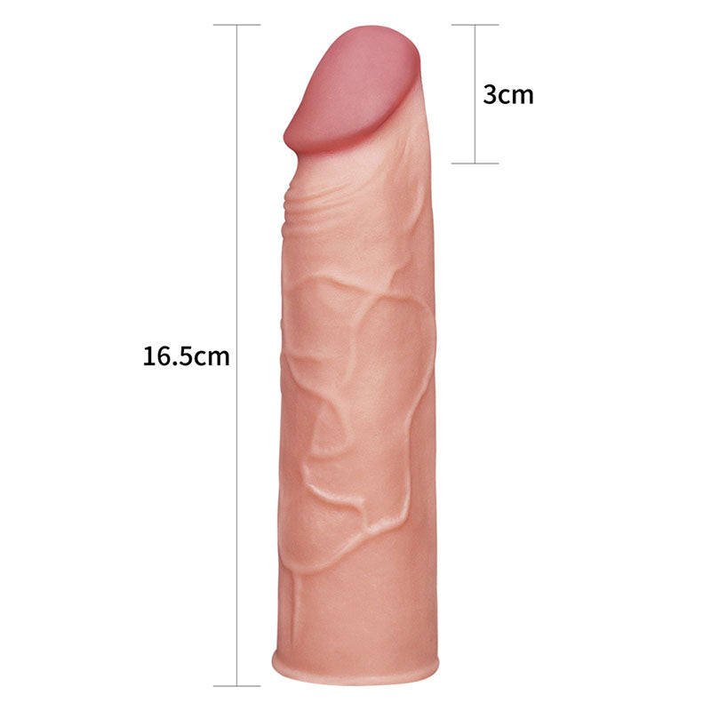 Pleasure X Tender 1'' Sleeve Flesh 2.54 Cm (1'') Penis Extension Sleeve