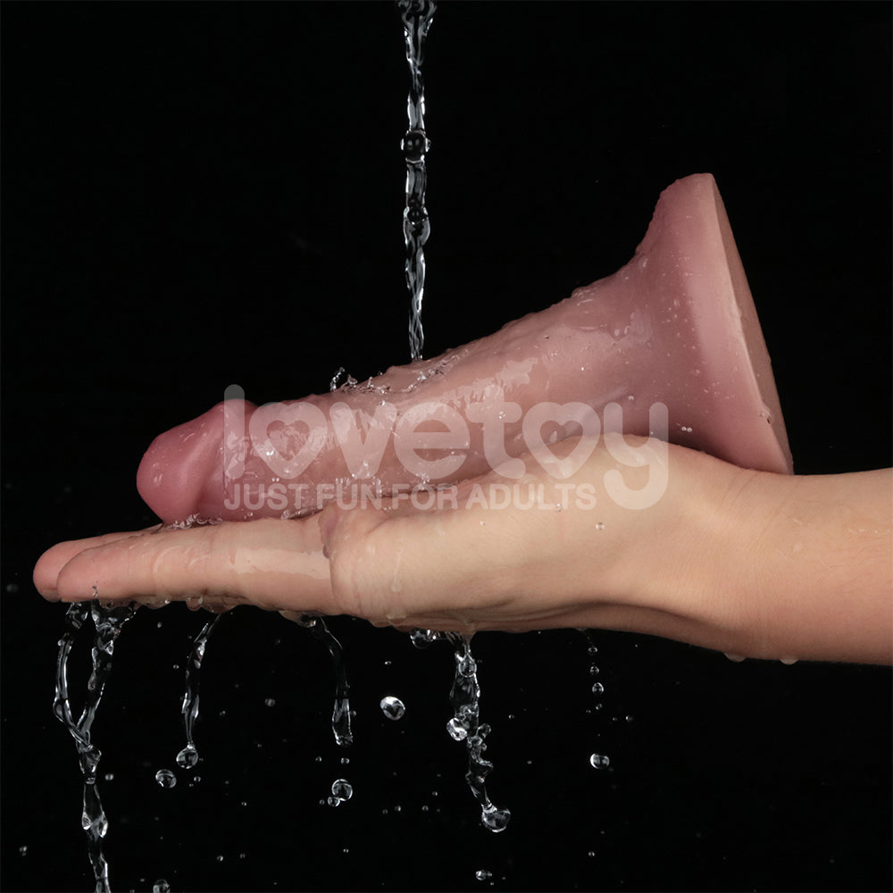 Dual Density Power Cock 6 Inch Flesh Flesh 16 Cm Usb Rechargeable Vibrating Dong