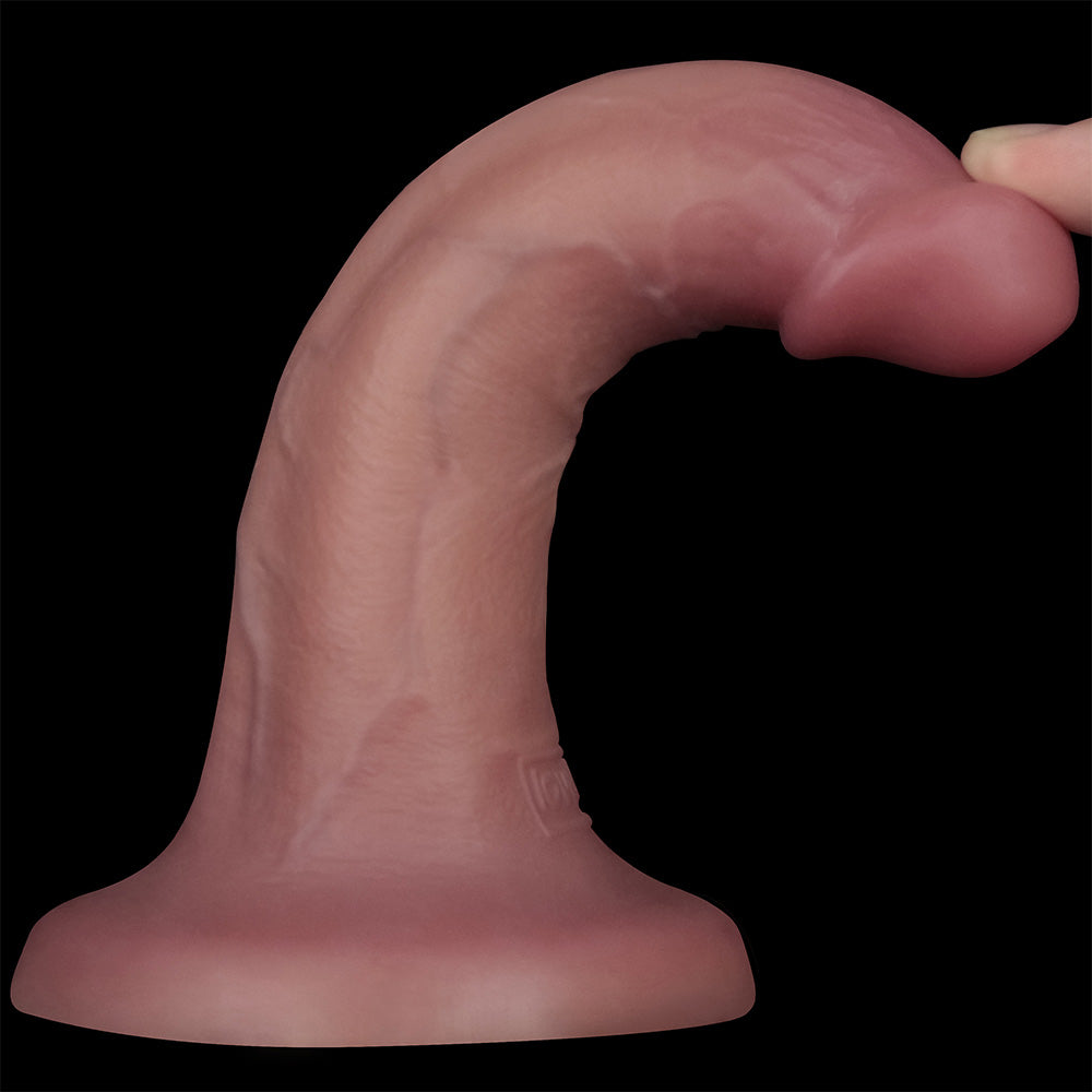 Dual Density Power Cock 6 Inch Flesh Flesh 16 Cm Usb Rechargeable Vibrating Dong