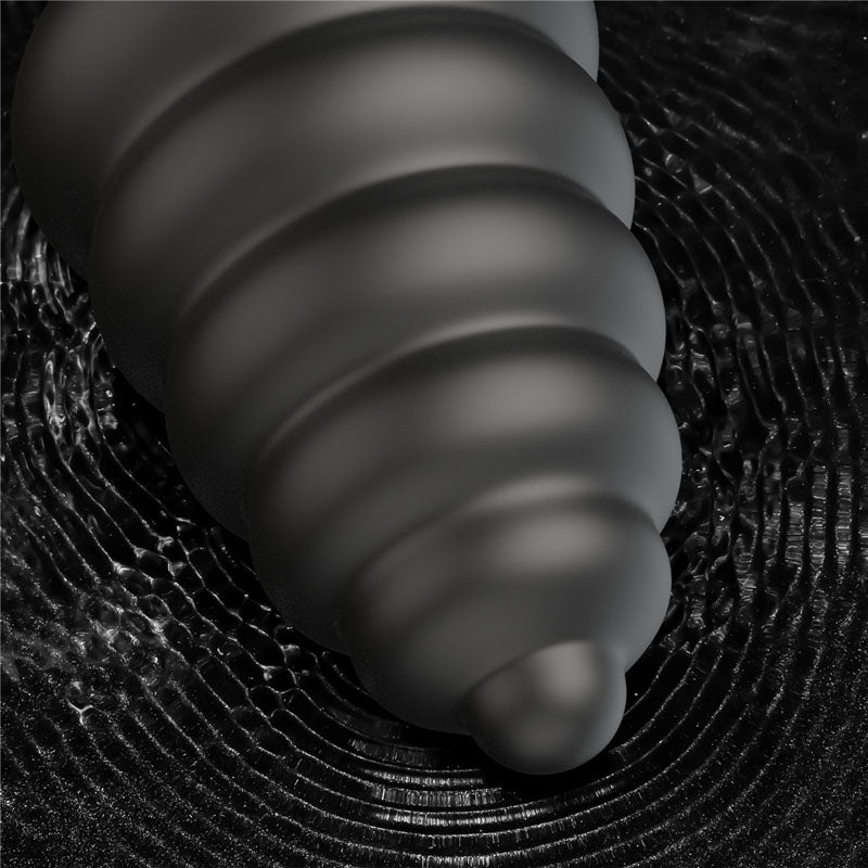 King Sized 7'' Vibrating Anal Cracker Black 17.8 Cm Xl Vibrating Butt Plug