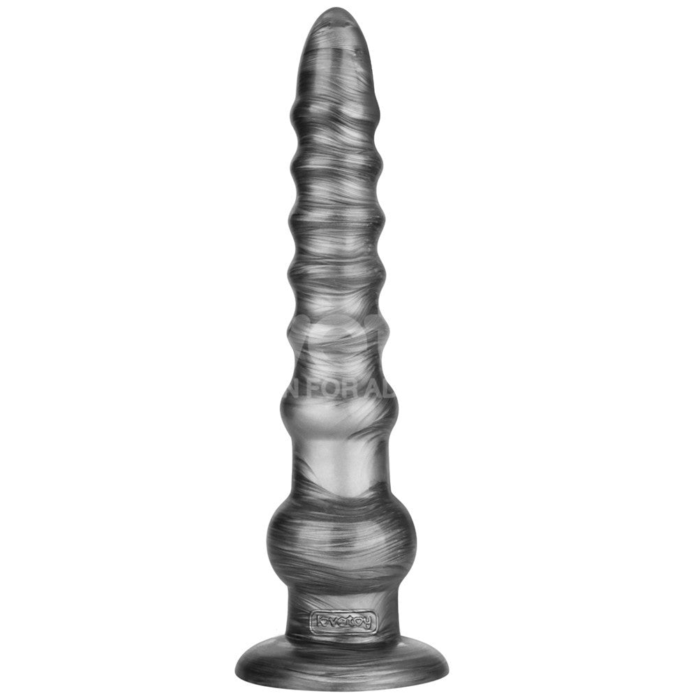 King Sized Vibrating Vibrax Slider Grey 32.3 Cm (12.5'') Usb Rechargeable Vibrating Dildo