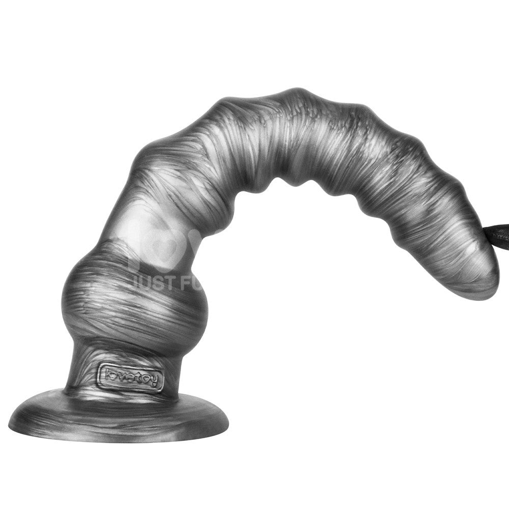 King Sized Vibrating Vibrax Slider Grey 32.3 Cm (12.5'') Usb Rechargeable Vibrating Dildo