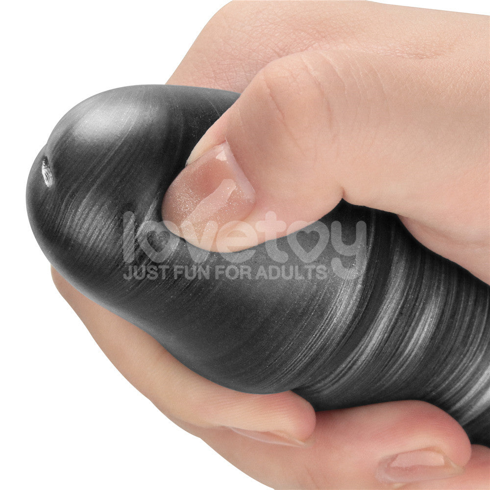 King Sized Vibrating Vibrax Slider Grey 40.8 Cm (16'') Usb Rechargeable Vibrating Dildo