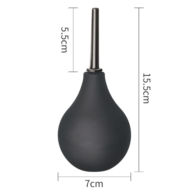 Bondage Fetish Deluxe Douche Black Unisex Round Douche 160 Ml Capacity