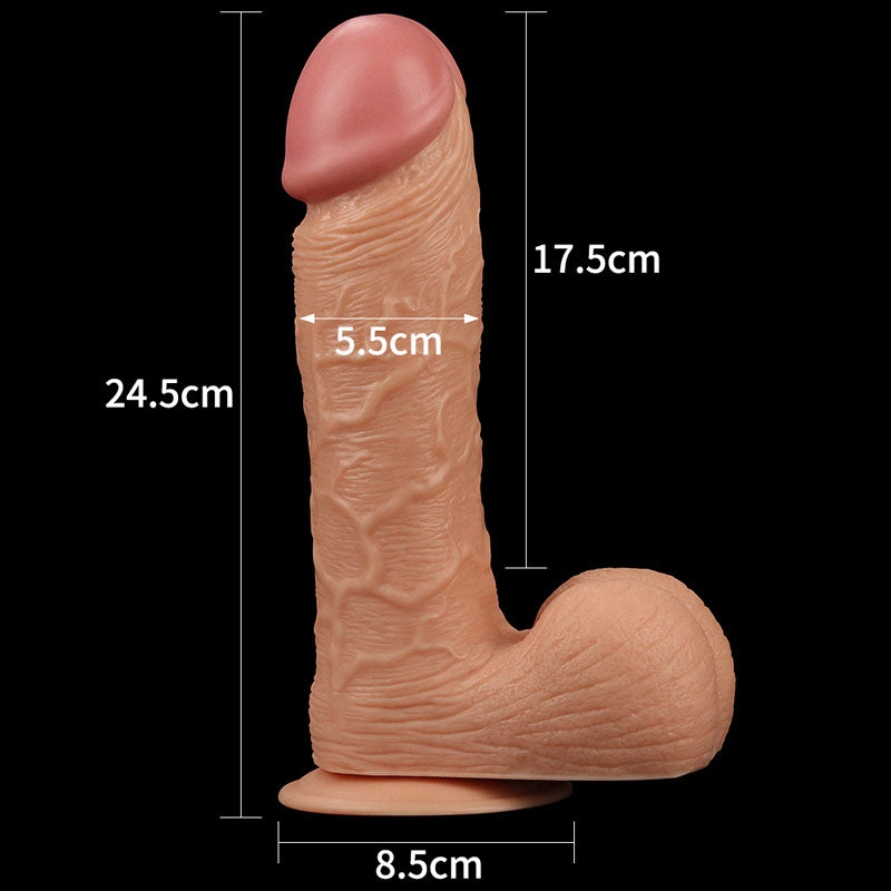 King Size 9'' Realistic Dildo Flesh 23 Cm Dong