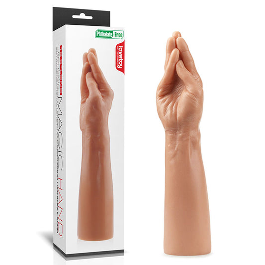 King Sized 13.5'' Realistic Magic Hand Flesh 36 Cm Hand Dildo