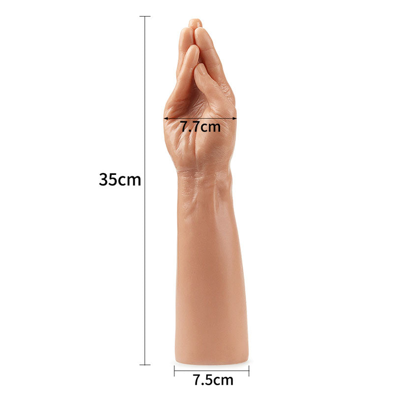 King Sized 13.5'' Realistic Magic Hand Flesh 36 Cm Hand Dildo