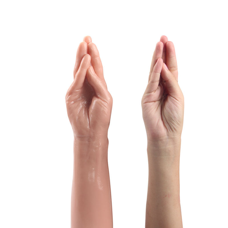 King Sized 13.5'' Realistic Magic Hand Flesh 36 Cm Hand Dildo