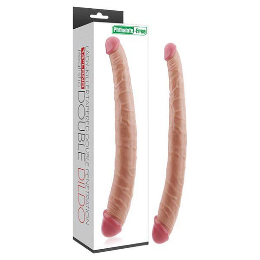 Lady Killer Tapered Double Dildo Flesh 35.5 Cm (14'') Double Dong