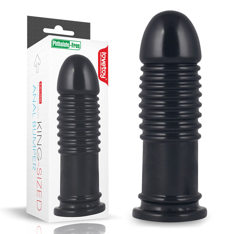 King Sized 8'' Anal Bumper Black 22.5 Cm Mega Butt Plug