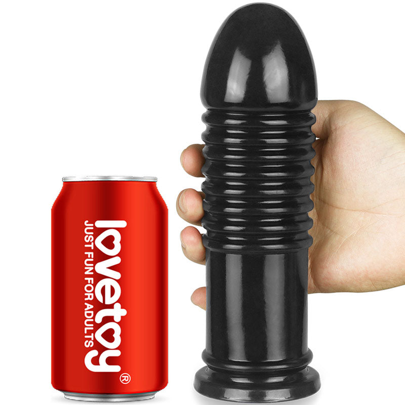 King Sized 8'' Anal Bumper Black 22.5 Cm Mega Butt Plug