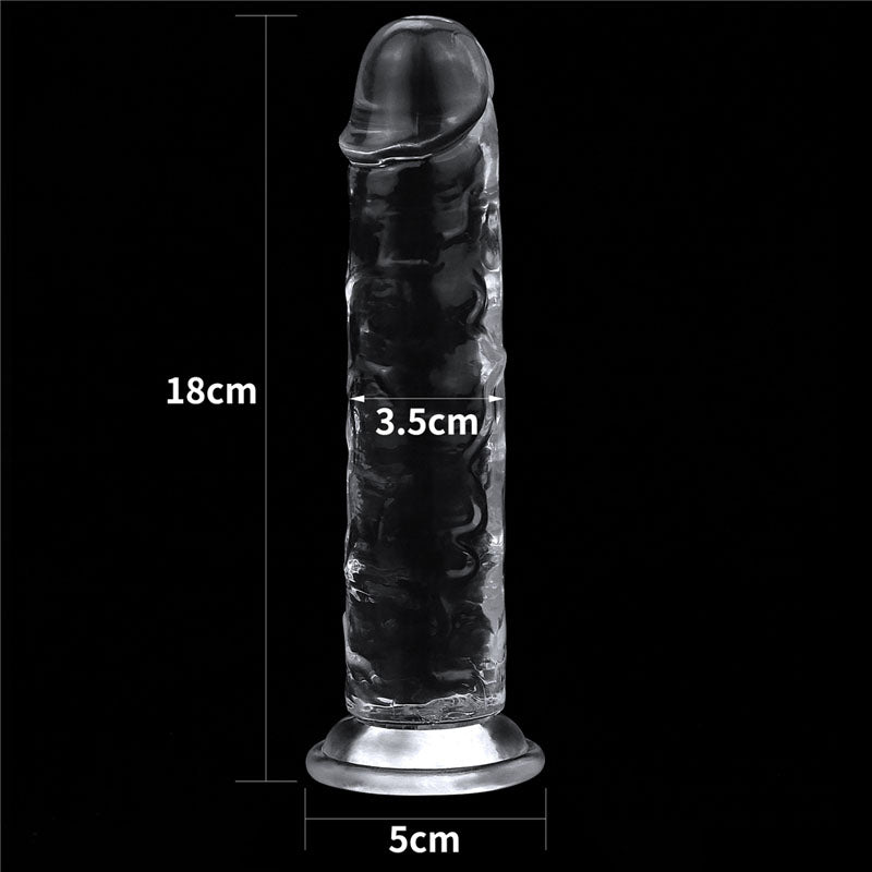 Flawless Clear Dildo 7'' Clear 17.8 Cm Dong