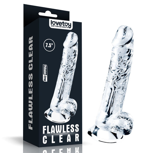 Flawless Clear Dildo 7.5'' Clear 19 Cm Dong