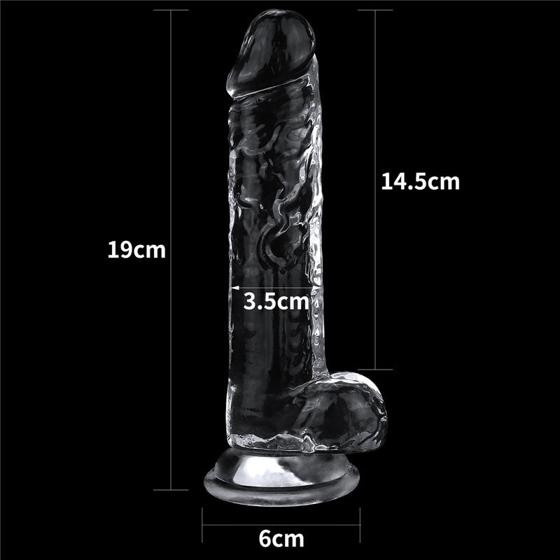 Flawless Clear Dildo 7.5'' Clear 19 Cm Dong