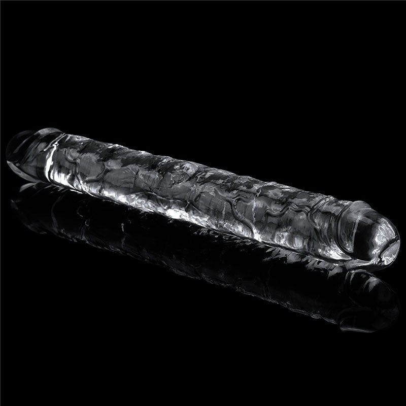 Flawless Clear Double Dildo 12'' Clear 30 Cm Double Dong
