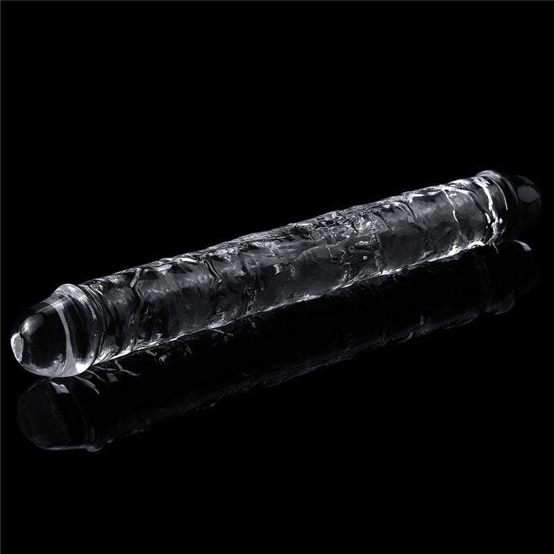 Flawless Clear Double Dildo 12'' Clear 30 Cm Double Dong