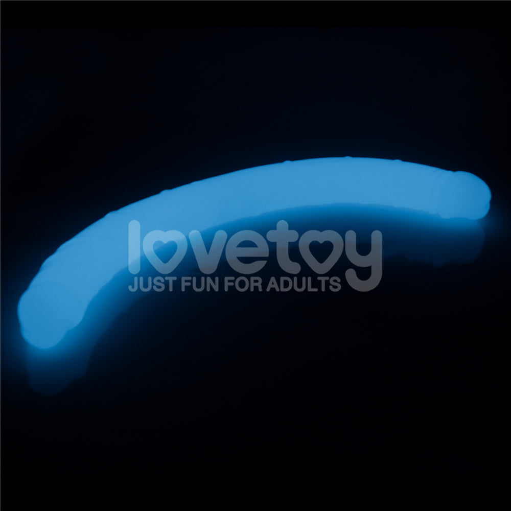 Lumino Play 18.5'' Double Dildo Glow In The Dark Blue 47 Cm Double Dong