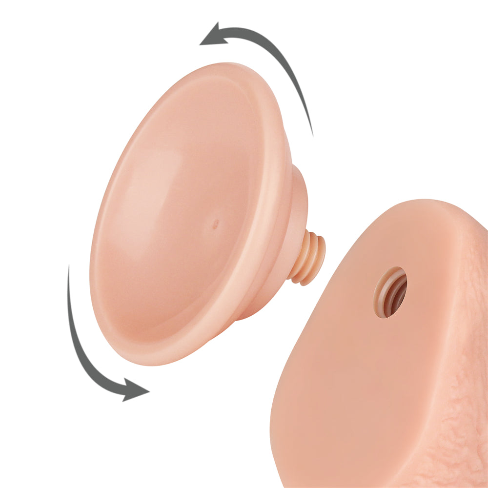 Sliding Skin Dual Layer Dong Flesh 19.5 Cm (7.5'') Dong With Flexible Skin