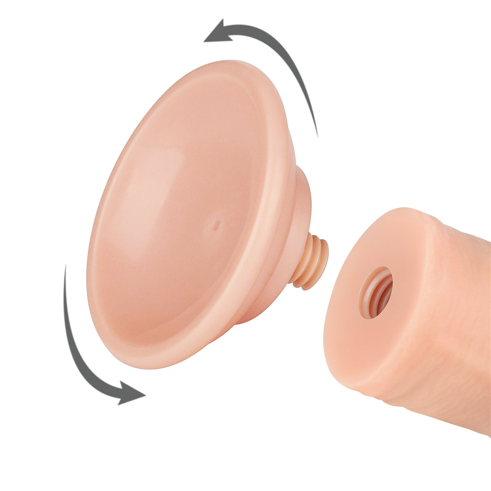 Sliding Skin Dual Layer Dong Flesh 20 Cm (8'') Dong With Flexible Skin