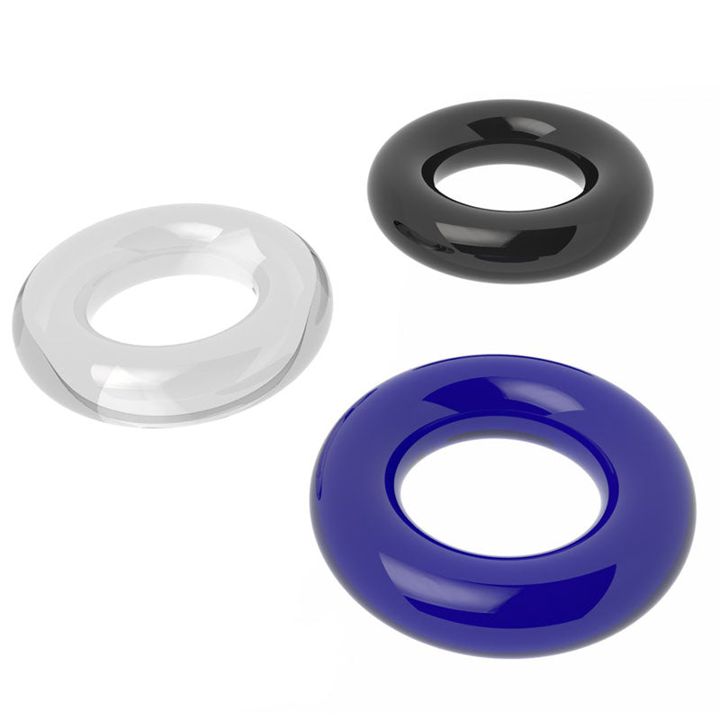 Power Plus Triple Donut Ring Set Coloured Cock Rings Set Of 3