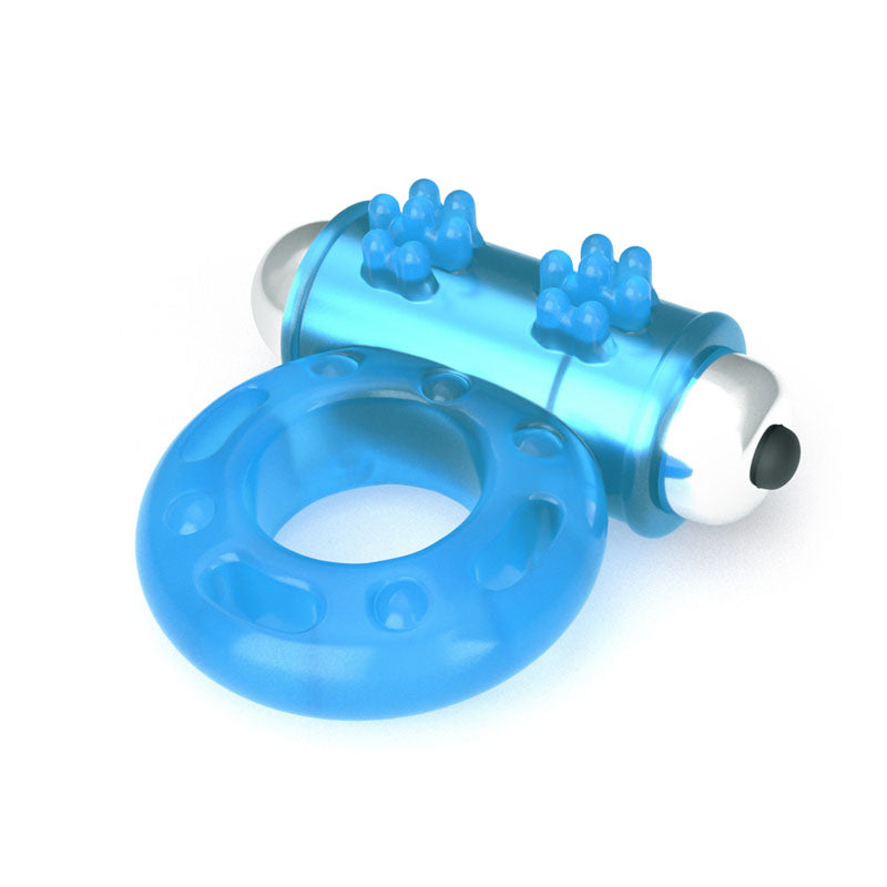 Lumino Play Vibrating Penis Ring Glow In The Dark Blue Vibrating Cock Ring